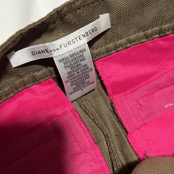 Diane Von Furstenberg DVF Linen blend trousers - Picture 2 of 4